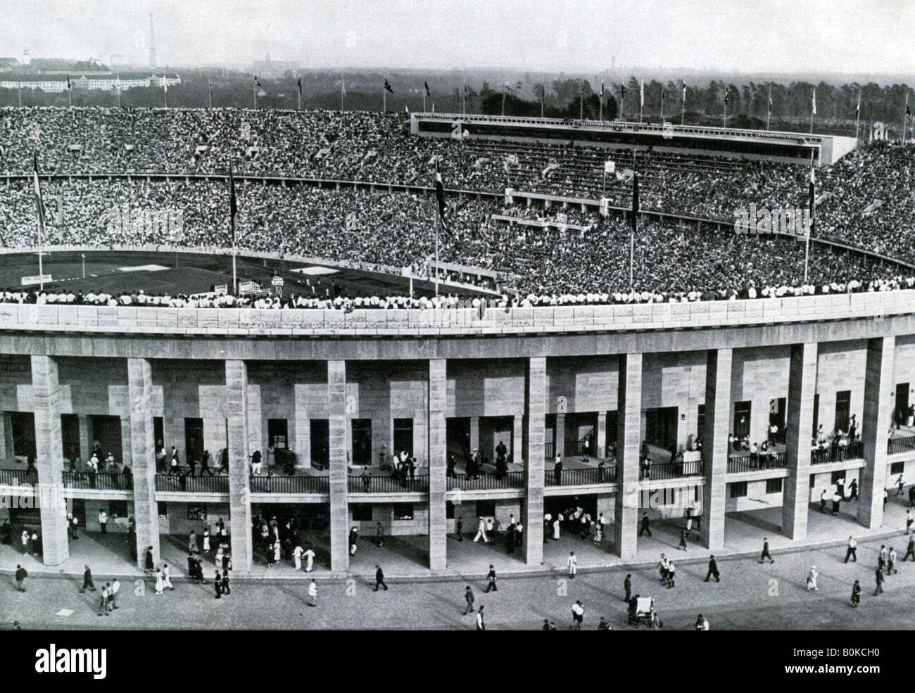 Olympiastadion, Berlin, 1936. Künstler: unbekannt Stockfoto