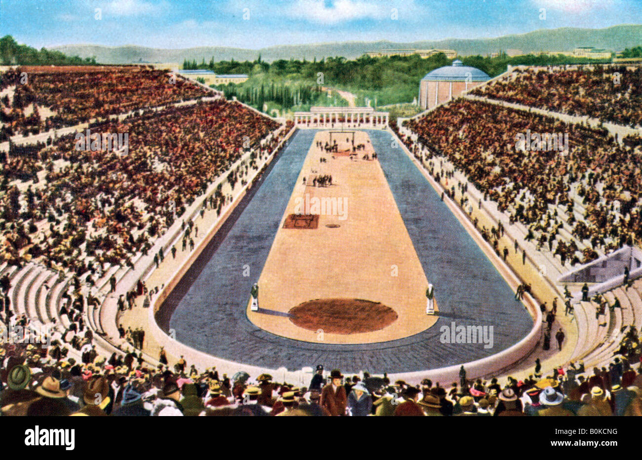 Olympiastadion, Athen, 1906, (1936). Künstler: unbekannt Stockfoto