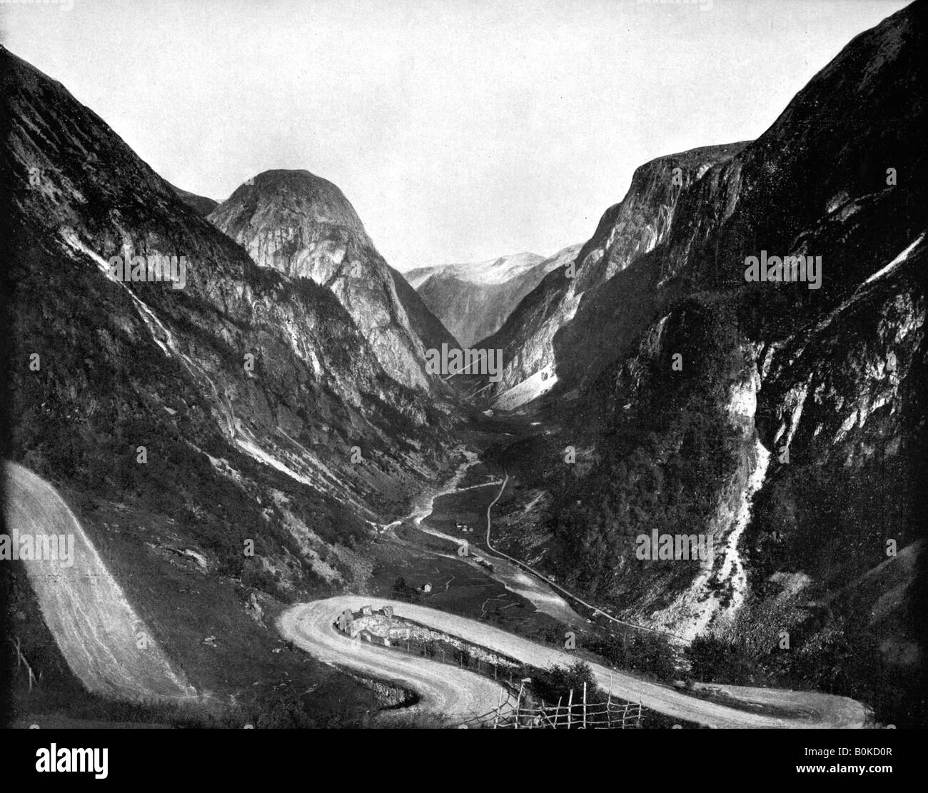 Naerodal Pass, Norwegen, 1893 Künstler: John L Stoddard Stockfoto