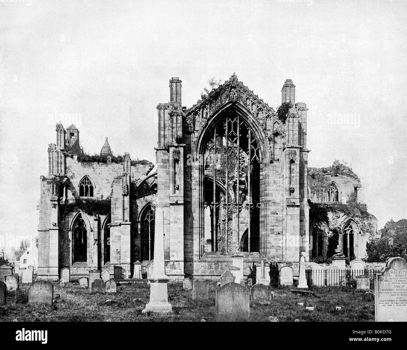 Melrose Abbey, Schottland, 1893 Künstler: John L Stoddard Stockfoto
