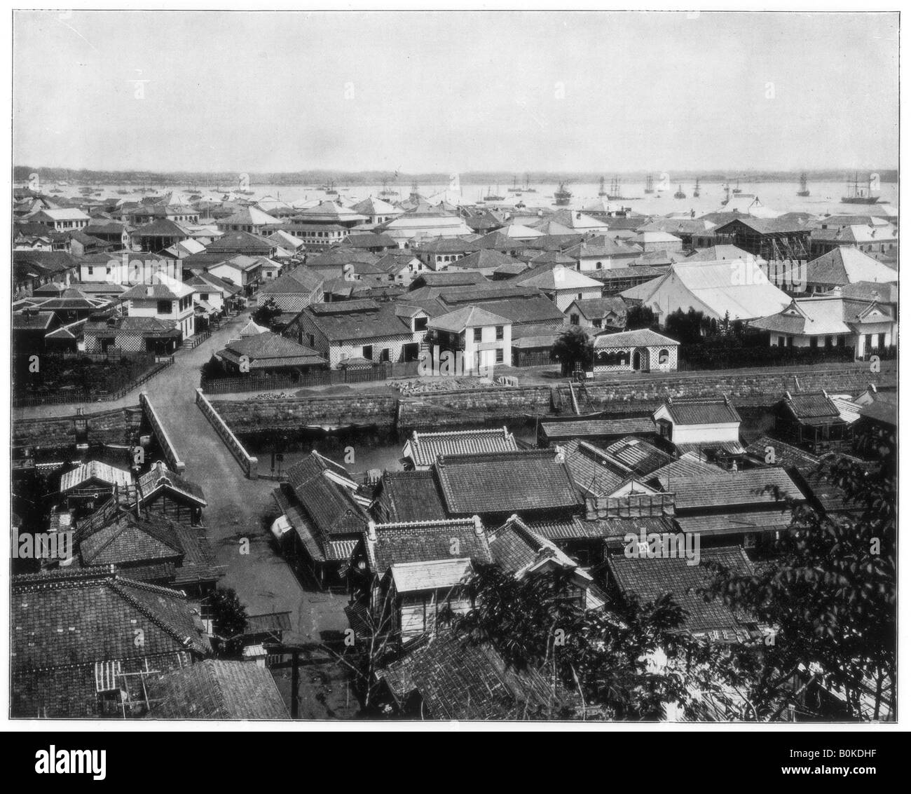 Yokohama, Japan, Ende des 19. Jahrhunderts. Artist: John L Stoddard Stockfoto