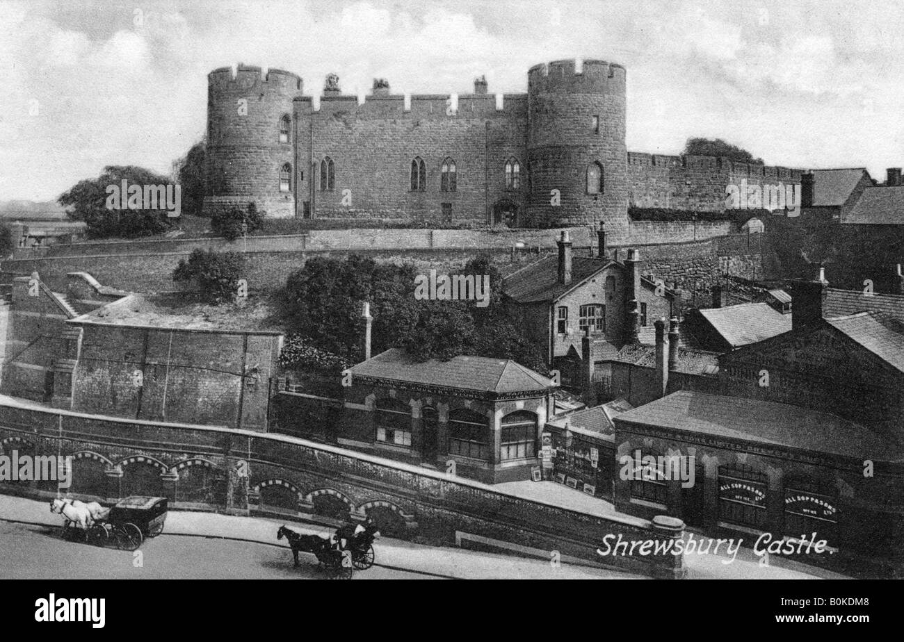 Shrewsbury Castle, Shrewsbury, Shropshire, c 1900 s-c 1920s Künstler: Francis Frith Stockfoto