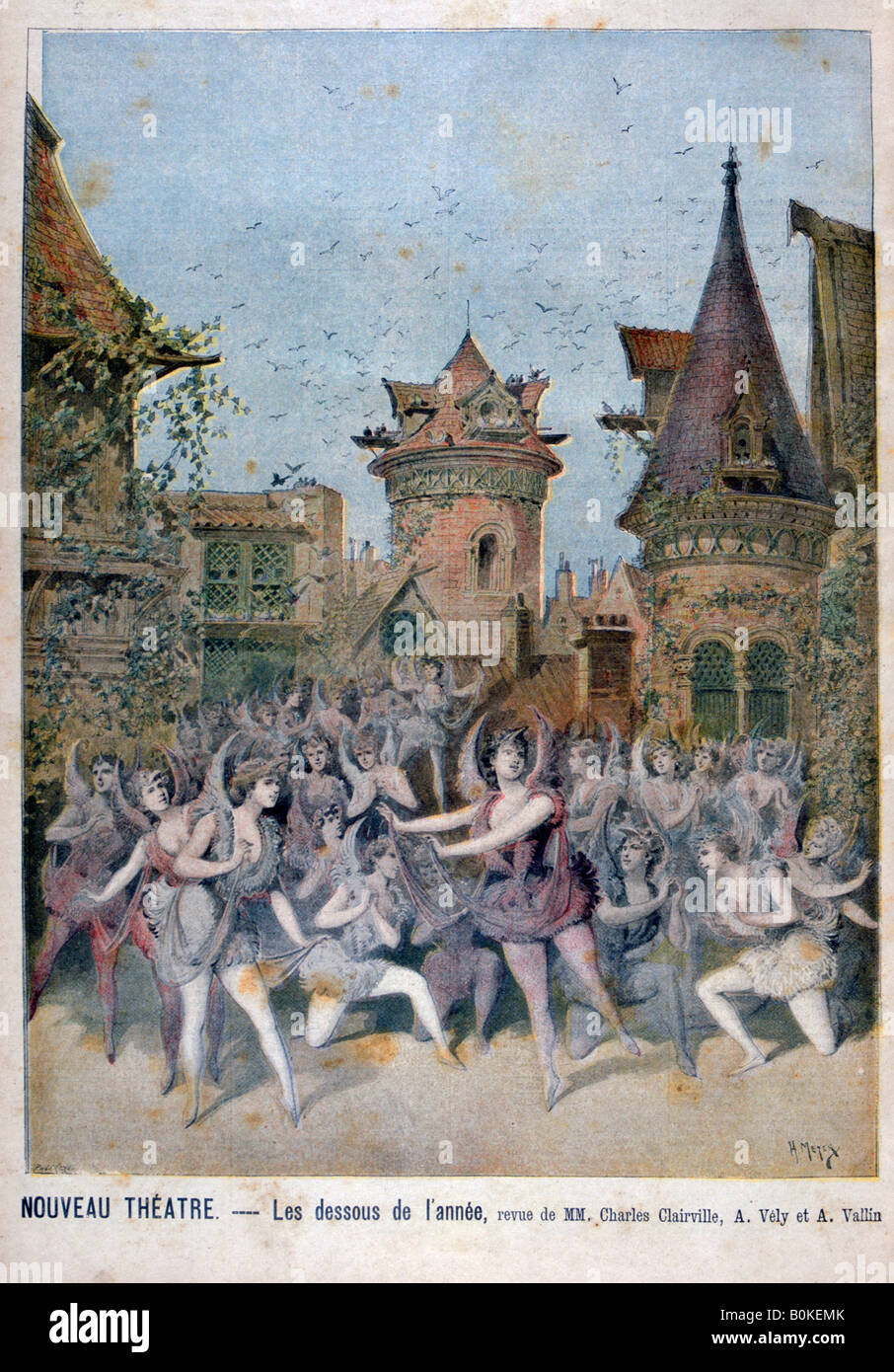 'Les Dessous de l'Annee', Revue im Nouveau Theatre, 1896. Künstler: Henri Meyer Stockfoto