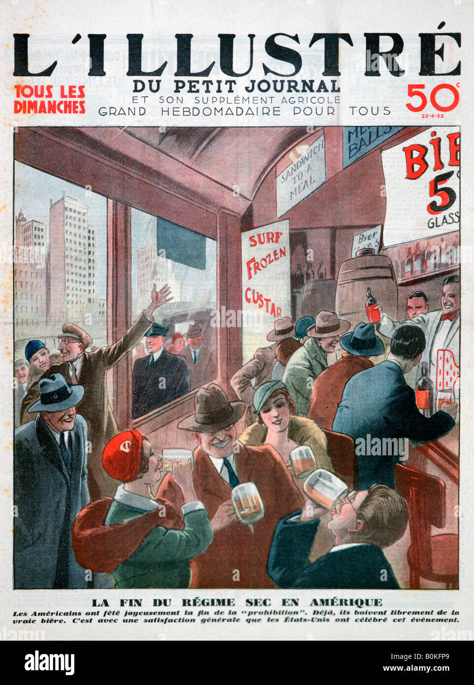 Das Ende der Prohibition in Amerika. Artist: Unbekannt Stockfoto