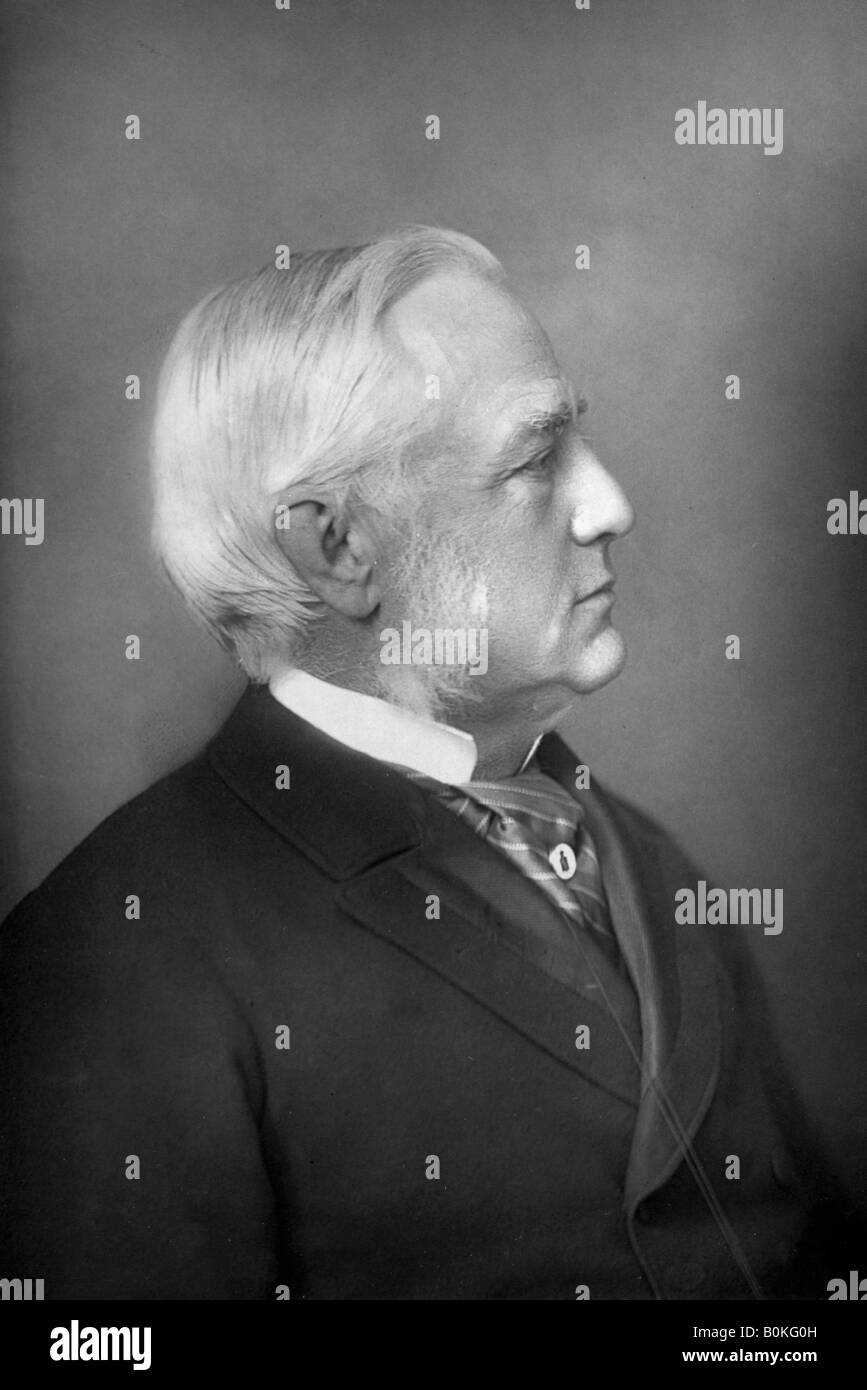 Professor Max Müller (1823-1900), deutscher Philologe und Orientalist, 1893 Künstler: W&D Downey Stockfoto