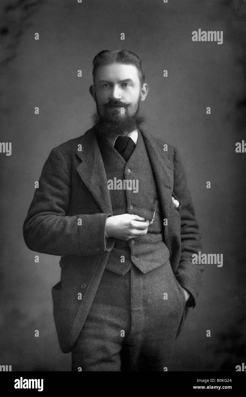 George Bernard Shaw (1856-1950) Irischer Dramatiker, Kritiker und Fabian, 1893 Künstler: W&D Downey Stockfoto