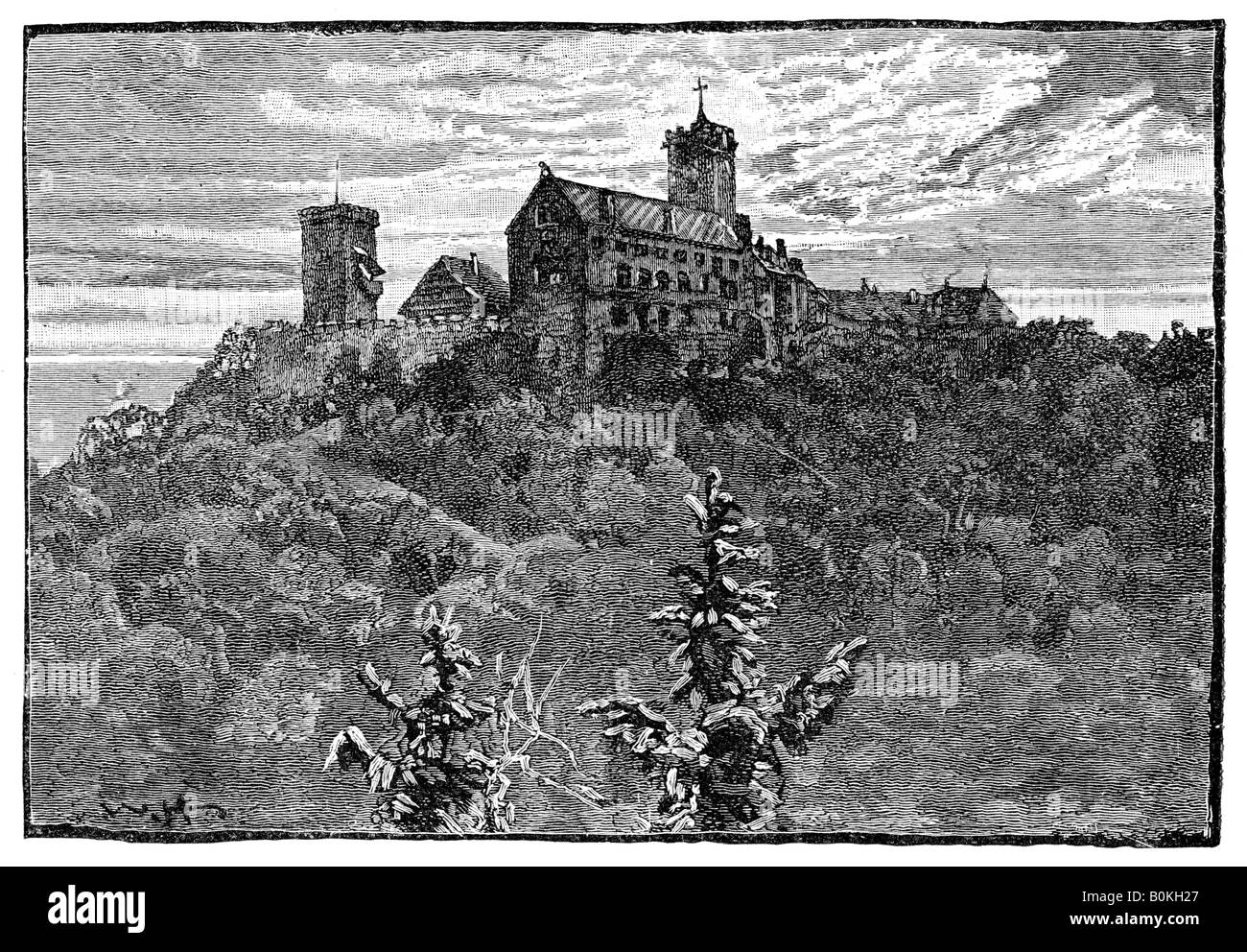 Die Burg von Wartburg, 1900. Künstler: unbekannt Stockfoto