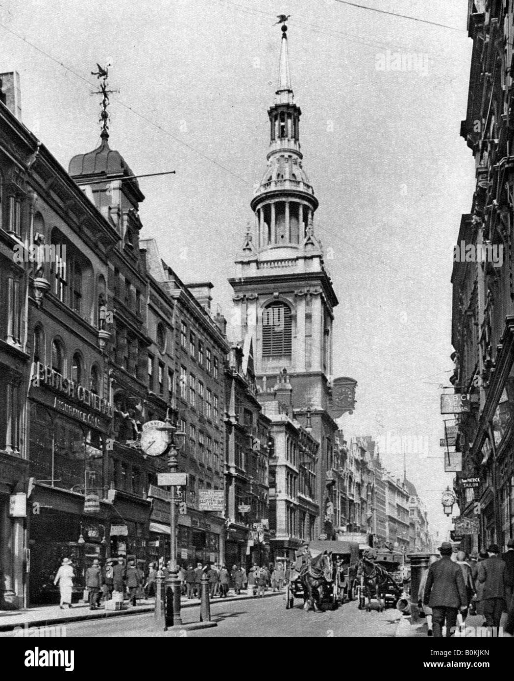 Die Turmspitze des Bow Church, London, 1926-1927. Künstler: McLeish Stockfoto