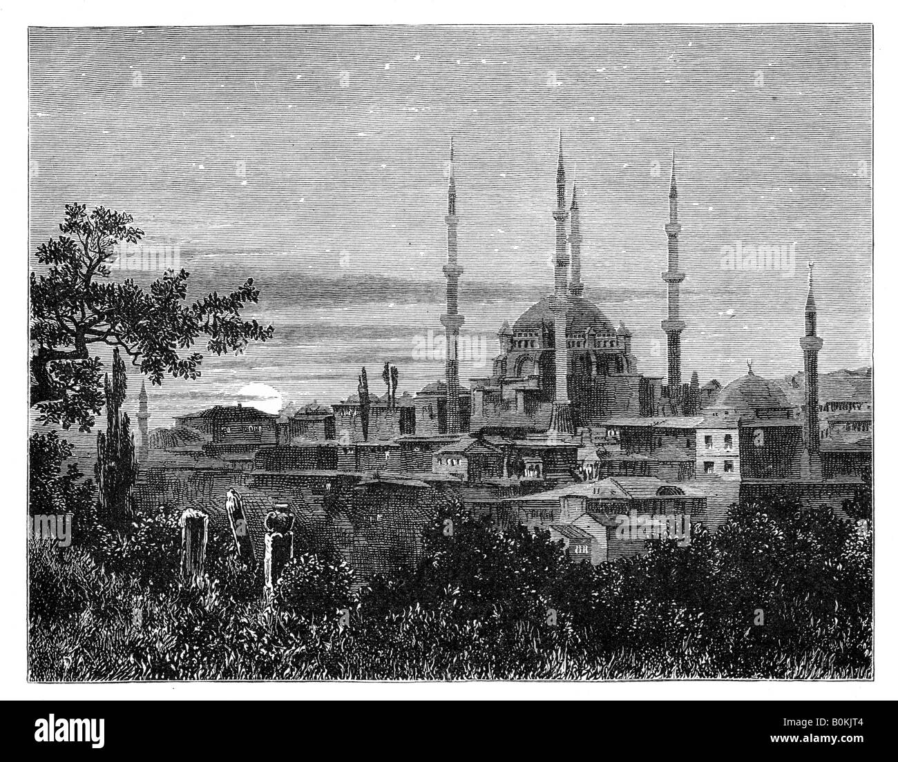 Die Moschee des Selim II zu Adrianopel, Türkei, c1888. Künstler: unbekannt Stockfoto