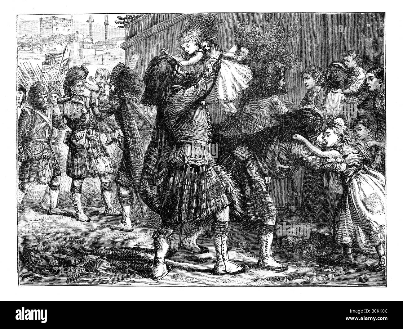 Die erste Linderung von Lucknow während der indischen Meuterei, 25. September 1857, (1888). Künstler: unbekannt Stockfoto