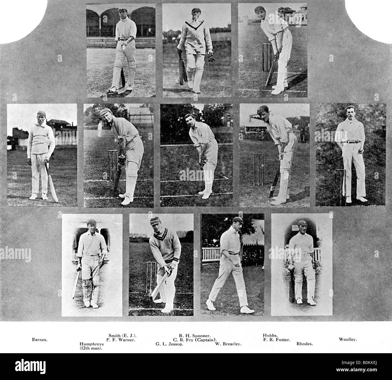 Die England Cricket Team von 1912. Artist: Unbekannt Stockfoto