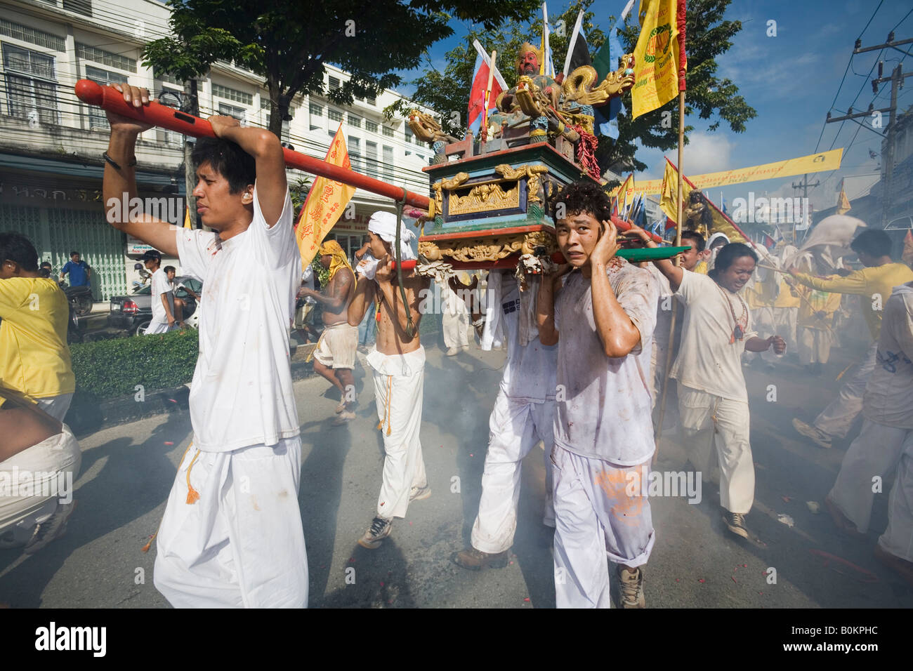 Phuket Vegetarian Festival - Phuket, Ko Phuket, THAILAND Stockfoto