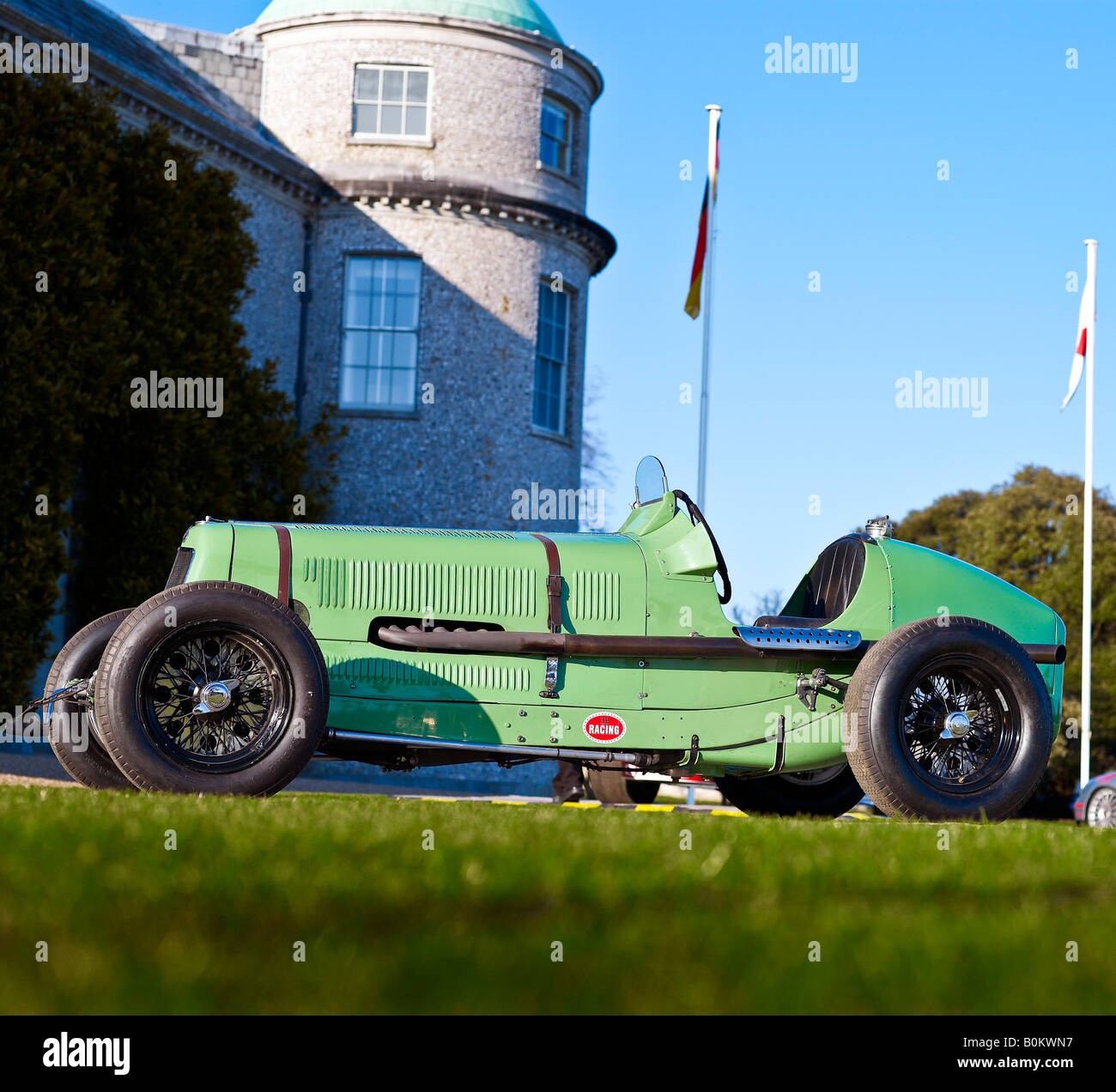 British racing grünes Ära Formel ein F1-Auto auto-Einzelsitz Automobile Klassiker Oldtimer veteran Stockfoto