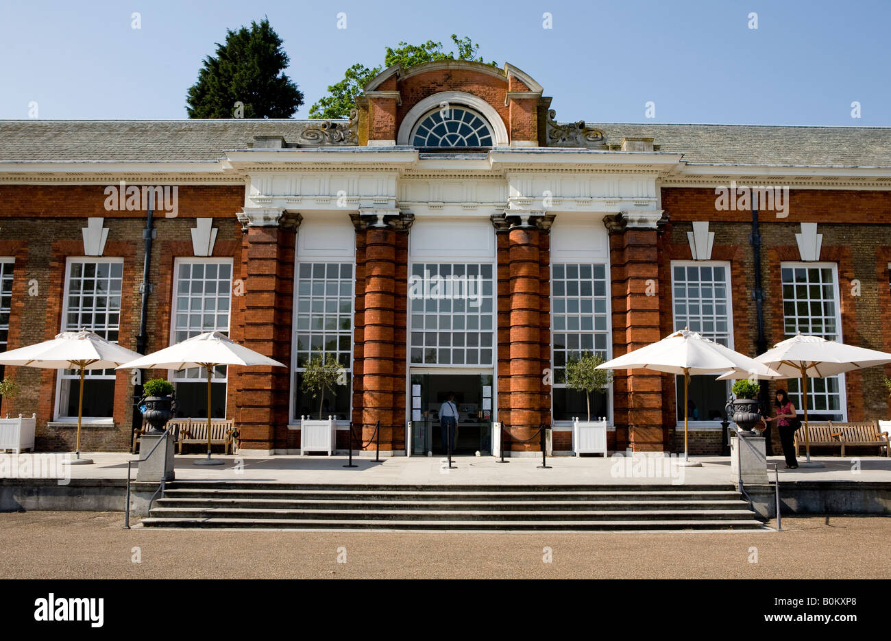 Das Restaurant Orangerie im Kensington Palace Gardens London UK Europe Stockfoto