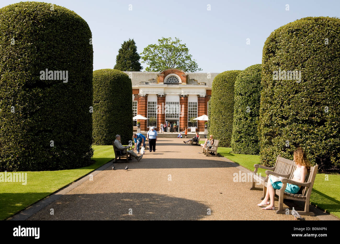 Das Restaurant Orangerie im Kensington Palace Gardens London UK Europe Stockfoto