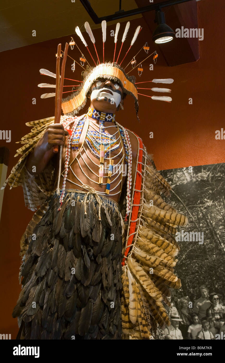 Miwok Anzeige der gebürtige Amerikaner Yosemite Museum Yosemite Nationalpark, Kalifornien Stockfoto