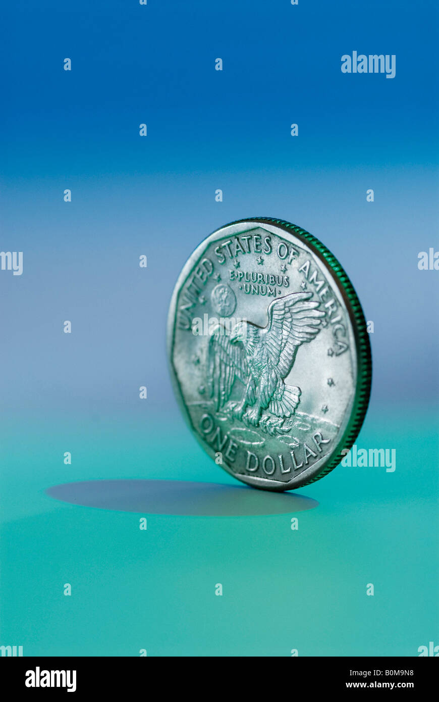 DOLLAR-MÜNZE Stockfoto