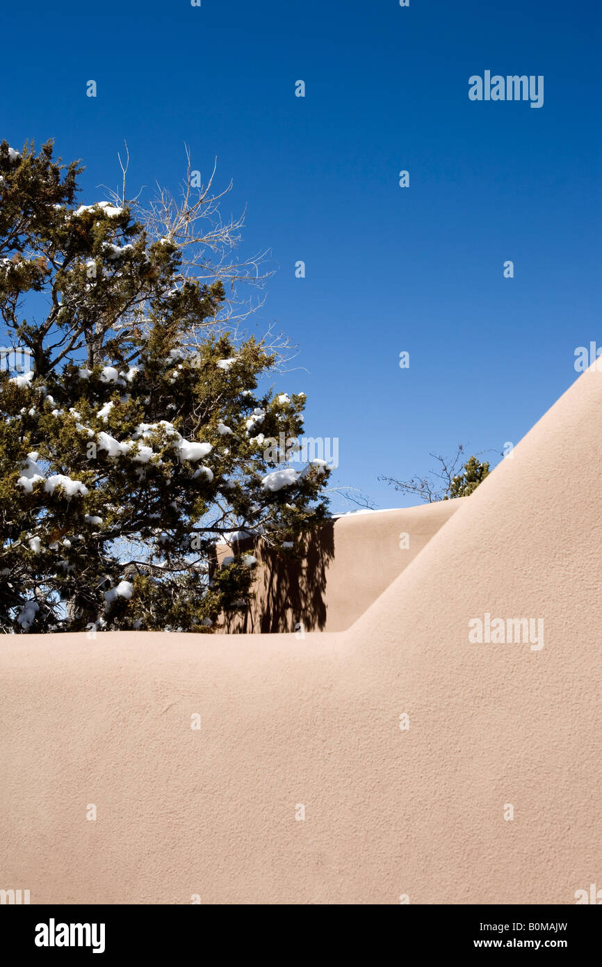 Alten Lehmarchitektur, Santa fe Stockfoto