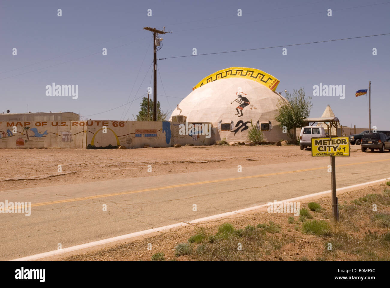 Meteor Stadt Handelsposten in der Nähe von Winslow, Arizona USA Stockfoto