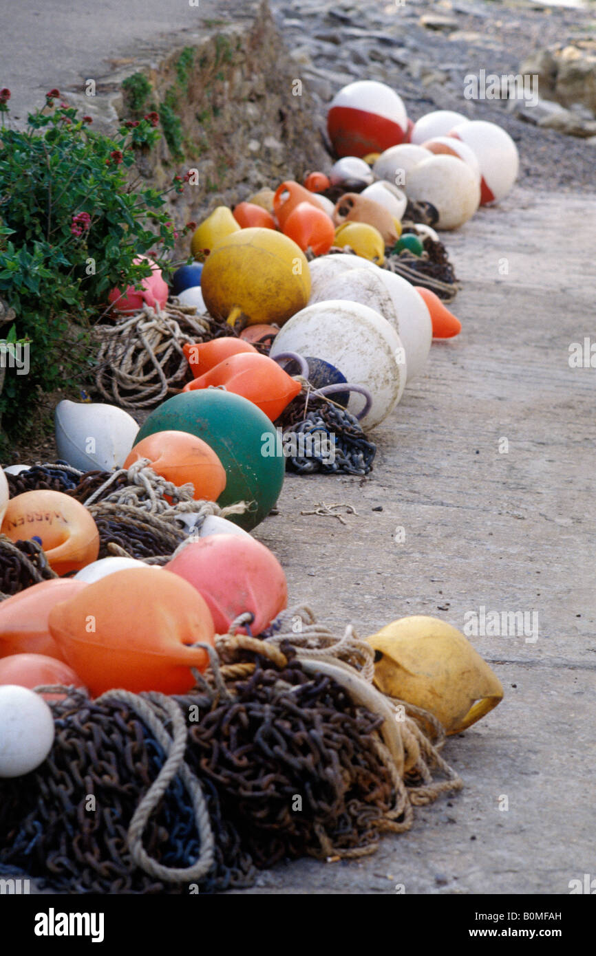 Bojen, Blick aufs Meer, Isle Of Wight, Großbritannien Stockfoto