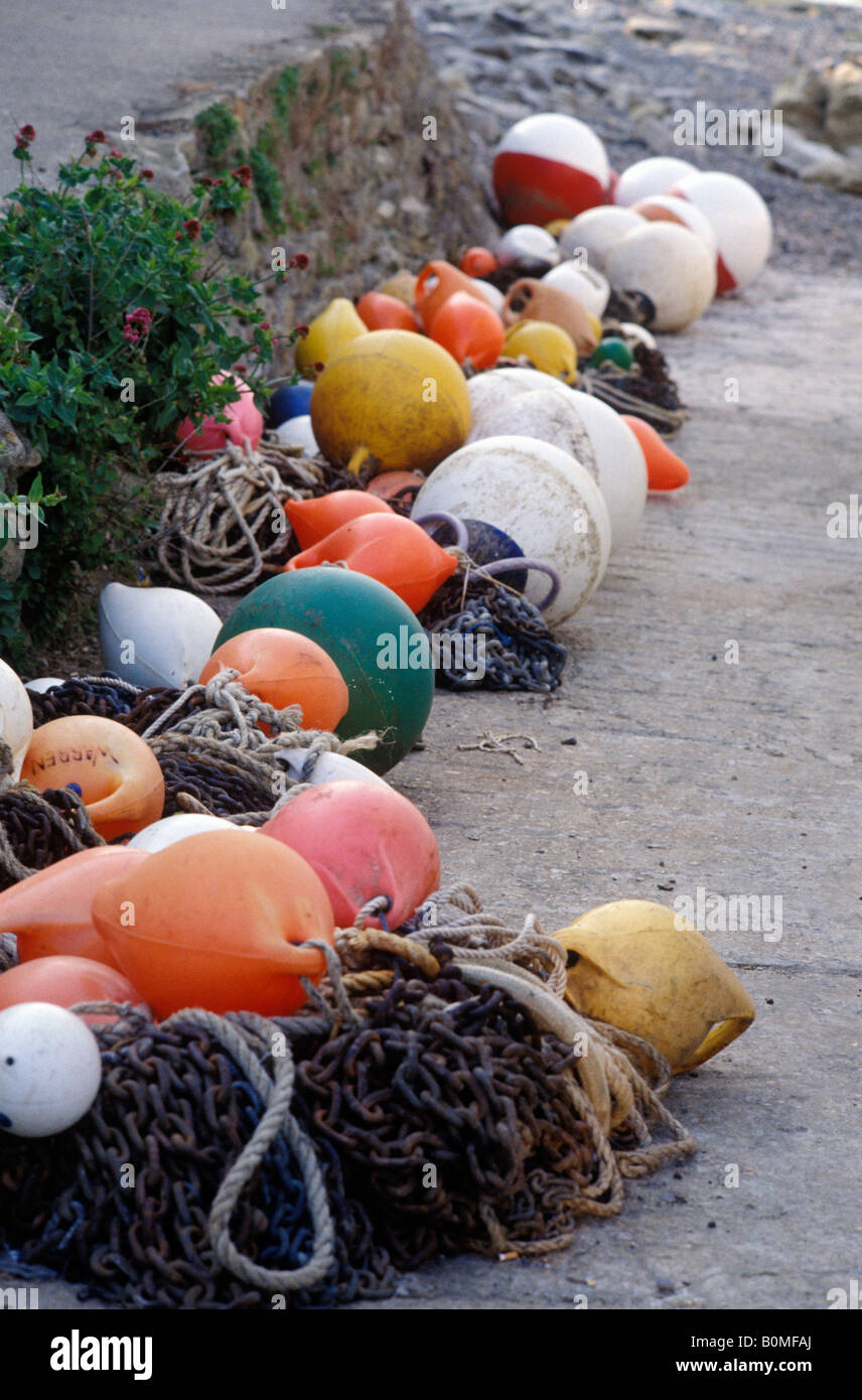 Bojen, Blick aufs Meer, Isle Of Wight, Großbritannien Stockfoto