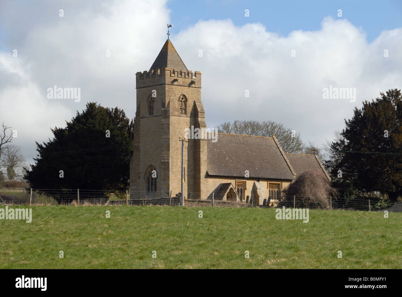 St Mary' s Kirche Salford Oxfordshire Stockfoto