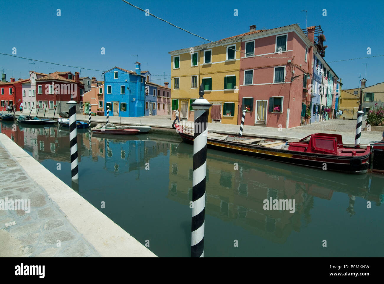 Die Insel Burano, Venedig, Italien. Stockfoto