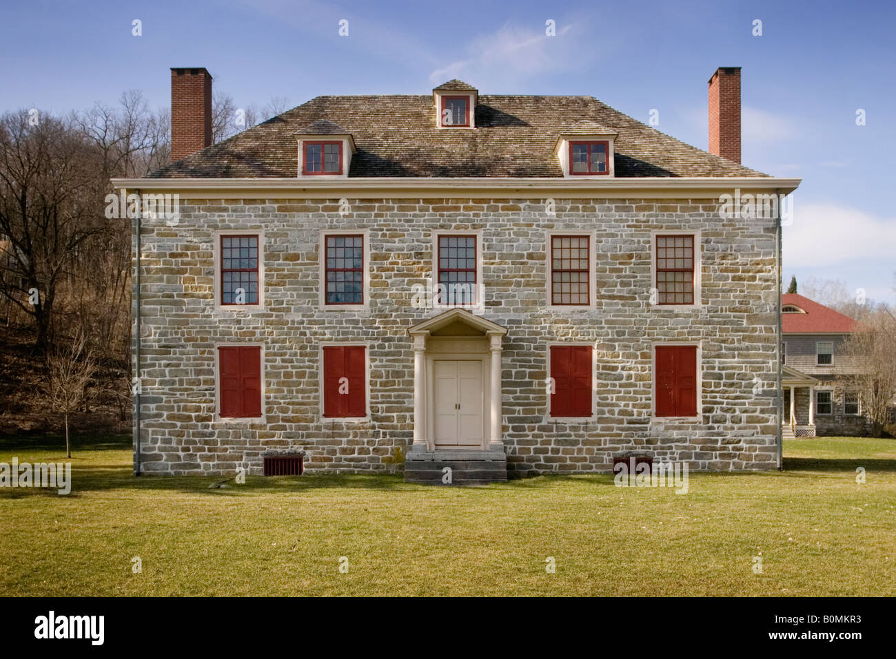 Fort Johnson in der Nähe von Amsterdam New York war Heimat des indischen Superintendent William Johnson Stockfoto