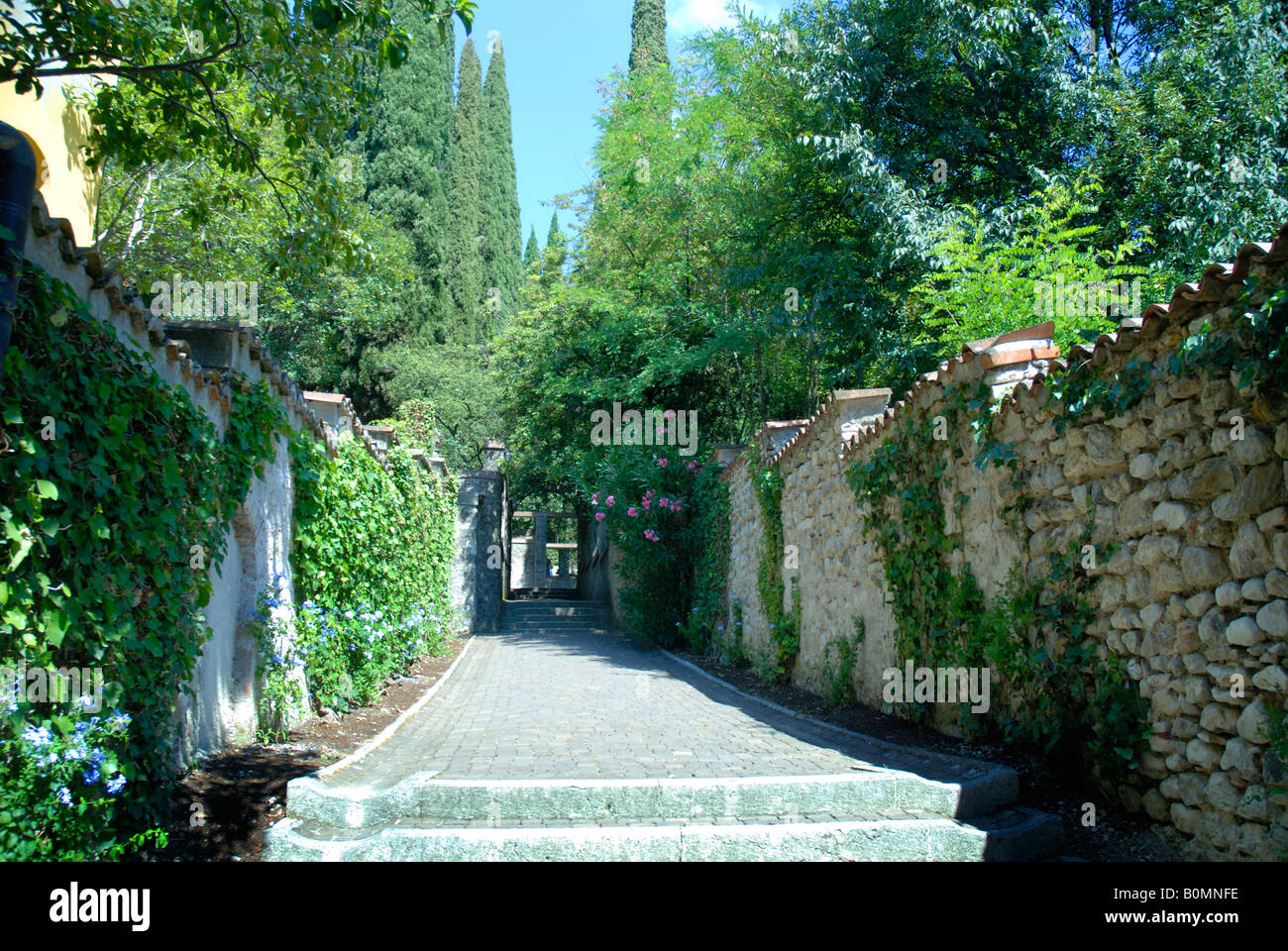 Gärten von Il Vittoriale in Gardone Riviera am Gardasee, Italien