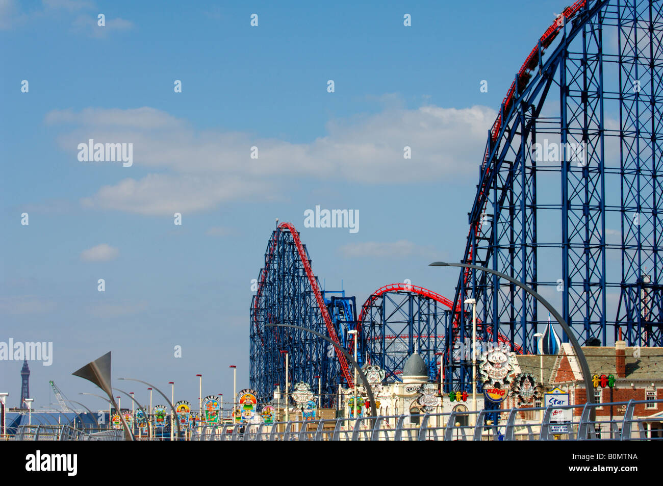 Pepsi Max Big One in der Pleasure Beach Blackpool Stockfoto