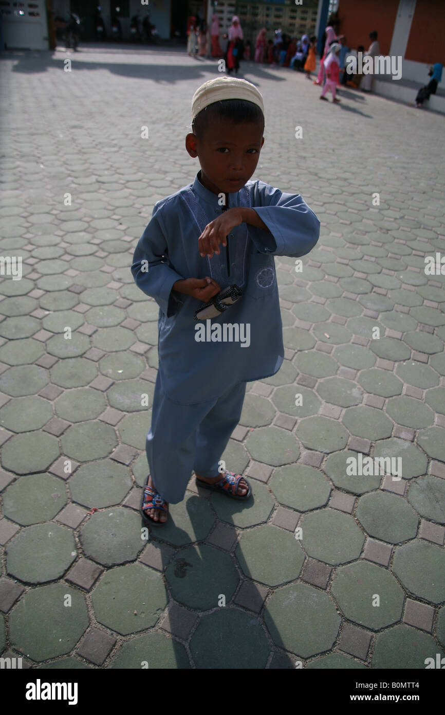 muslimische Kind auf Koh Samui muslimische Gemeinschaft Thailand Stockfoto