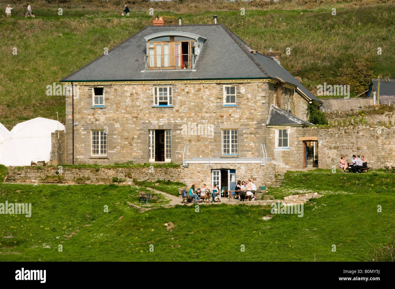 Druidstone Hotel Druidston Haven, auf dem Pembrokeshire Coast National Park Küstenpfad, Wales UK Sommernachmittag Stockfoto