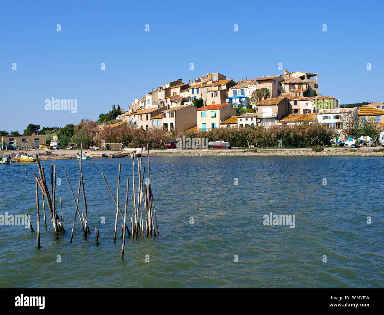 Bages, Languedoc Roussillon, Frankreich. Stockfoto
