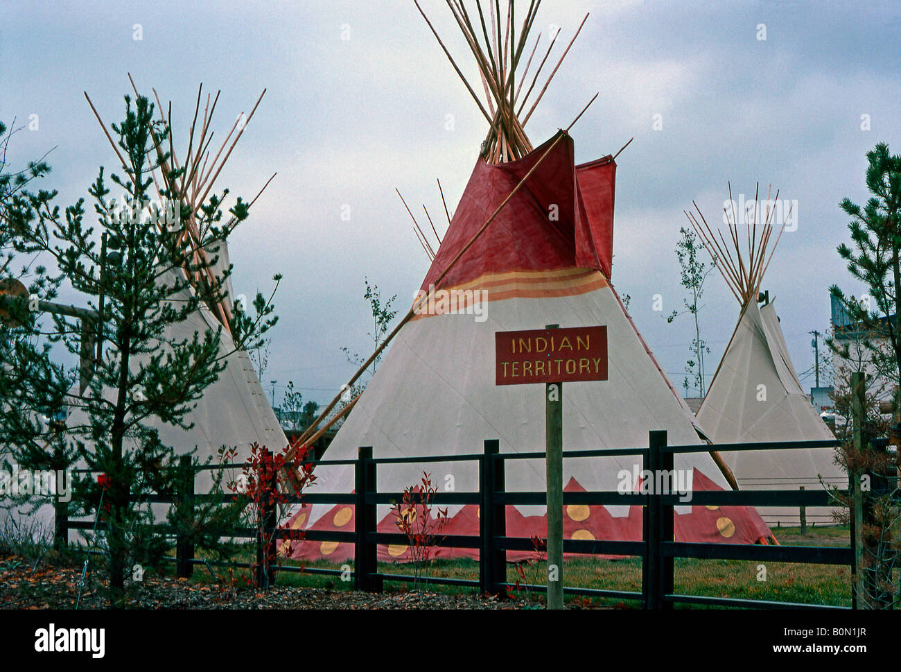 Indianer-Territorium, Weltausstellung 74, Spokane, Washington, USA Stockfoto