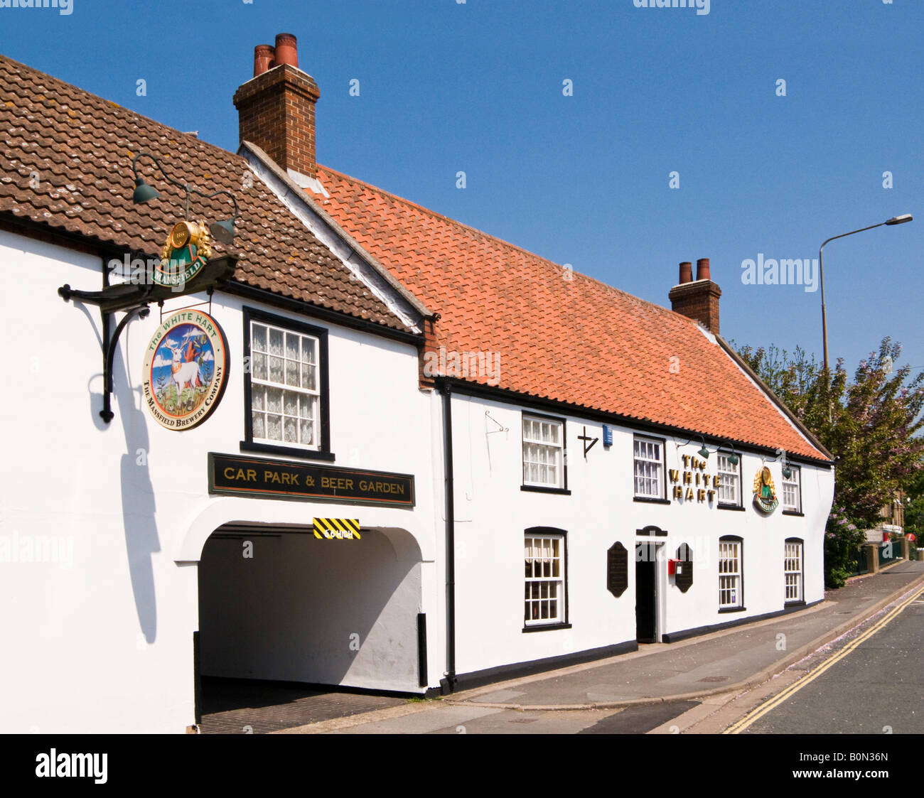 Das White Hart Pub an der Brigg, North Lincolnshire, Großbritannien Stockfoto