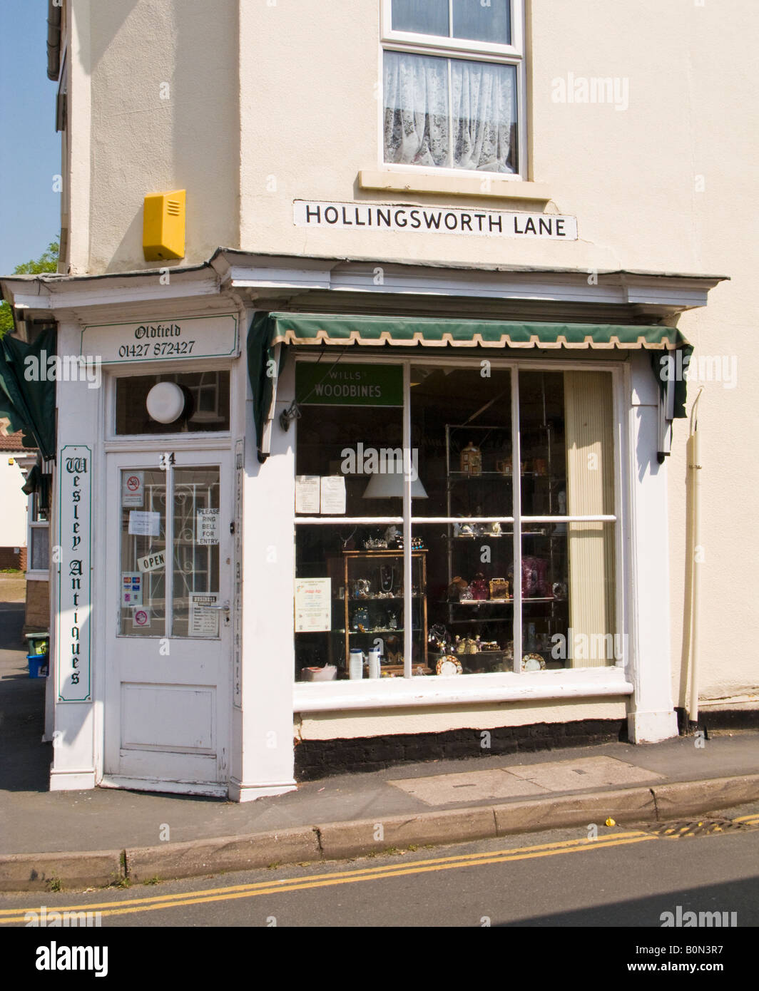 Antique shop außen Epworth, North Lincolnshire, England UK Stockfoto