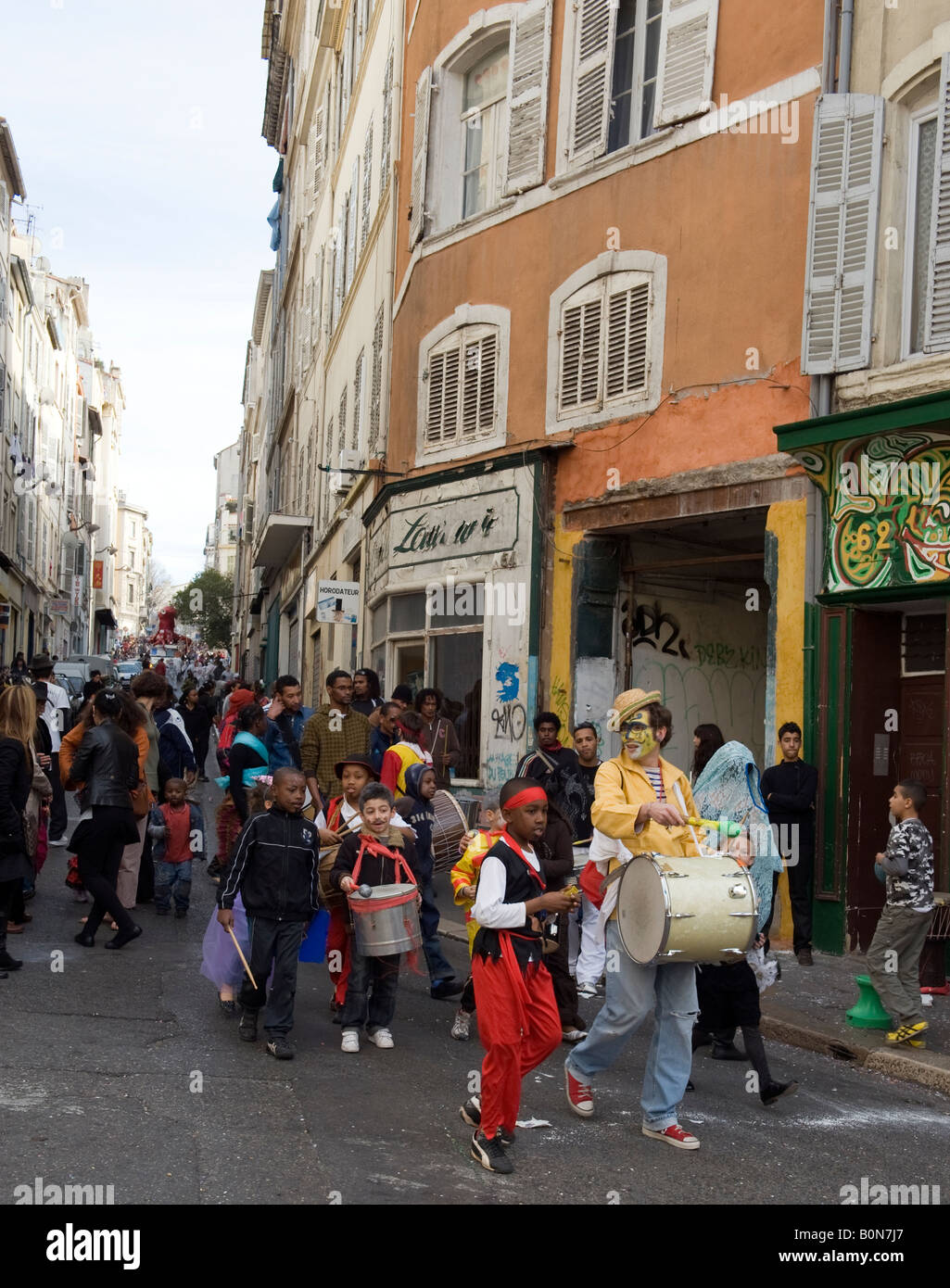 Carnaval de Noailles, Marseille Stockfoto