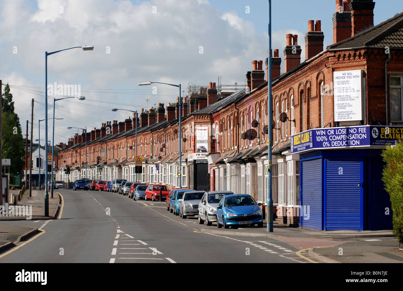 Reihenhaus, wohnen, Small Heath, Birmingham, West Midlands, England, UK Stockfoto