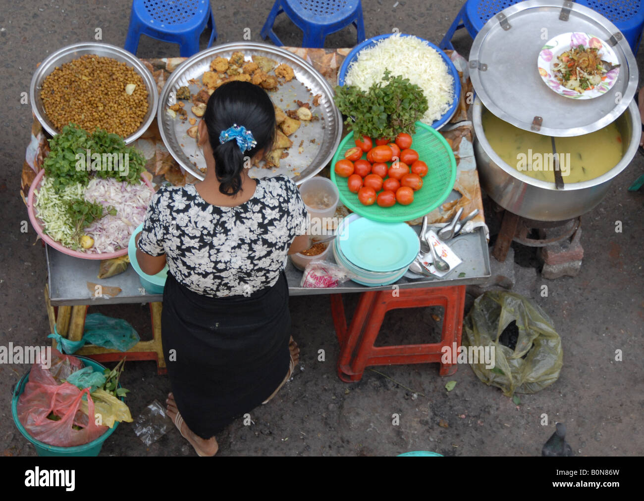 Suppen, Bangkok-Stil Stockfoto
