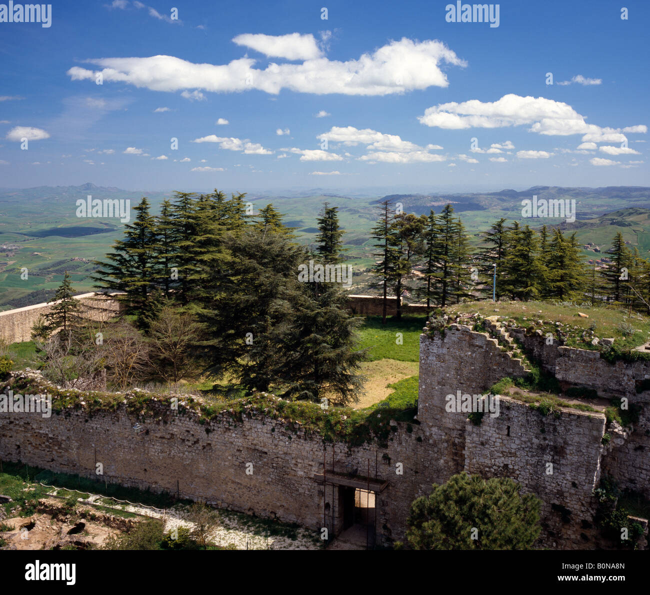 Lombardei-Rundfahrt Schloss Enna Sizilien Italien EU Stockfoto