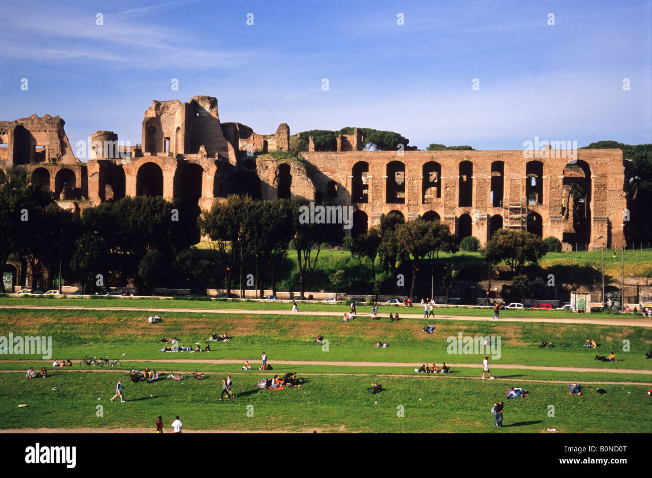 Palatin, Circo Massimo, Rom, Latium, Italien Stockfoto
