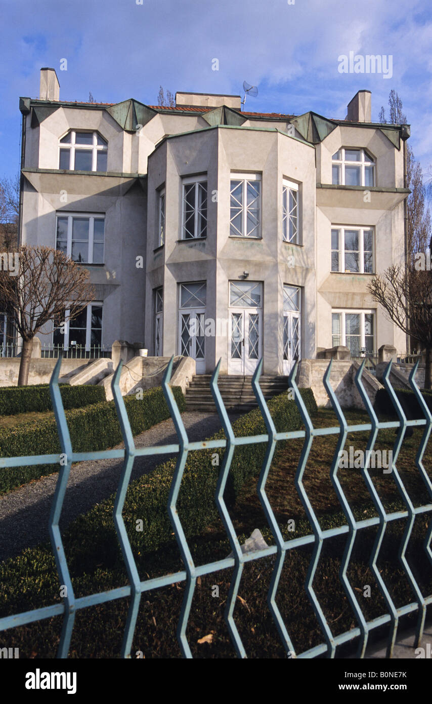 Kubistische Haus, Prag, Tschechische Republik Stockfoto