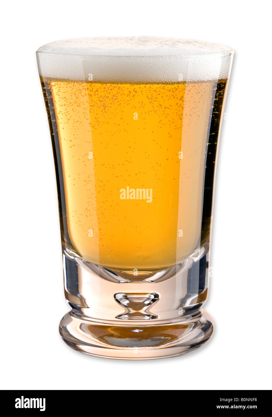 kleines Glas Bier Stockfoto
