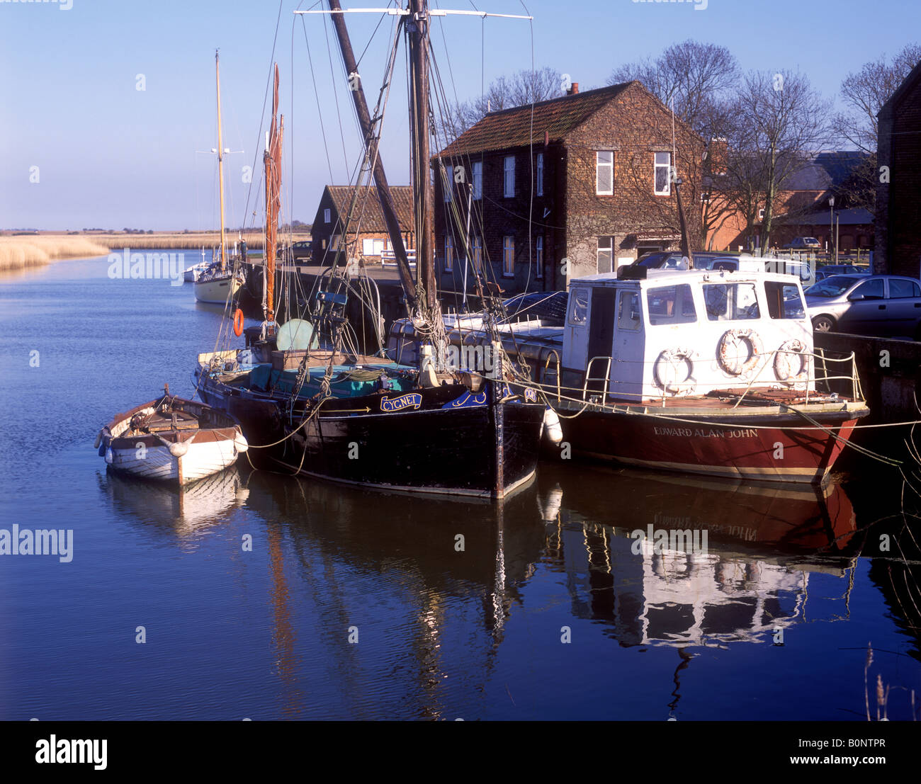 Snape - Maltings, malerischen Flussufer Zentrum berühmt für Konzerte und Musikfestivals Stockfoto