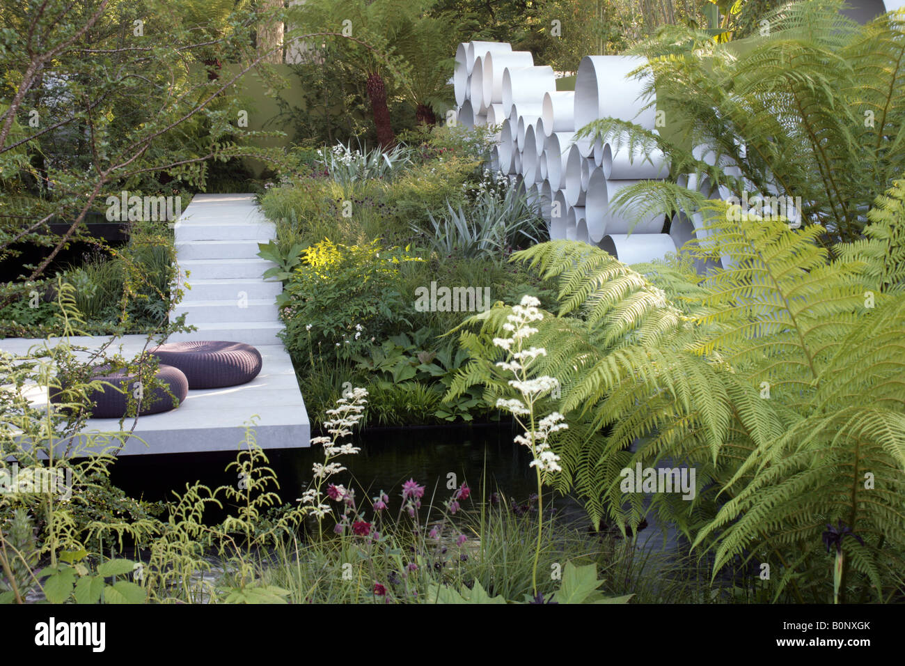 Cancer Research Garten RHS Chelsea Flower Show 2008 entworfen von Andy Sturgeon Stockfoto