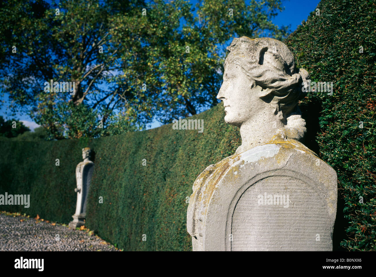 Statuen am königlichen botanischen Gärten Kew Richmond London Stockfoto