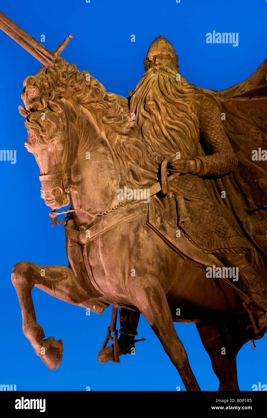 Statue des Cid in Burgos Stockfotografie Alamy