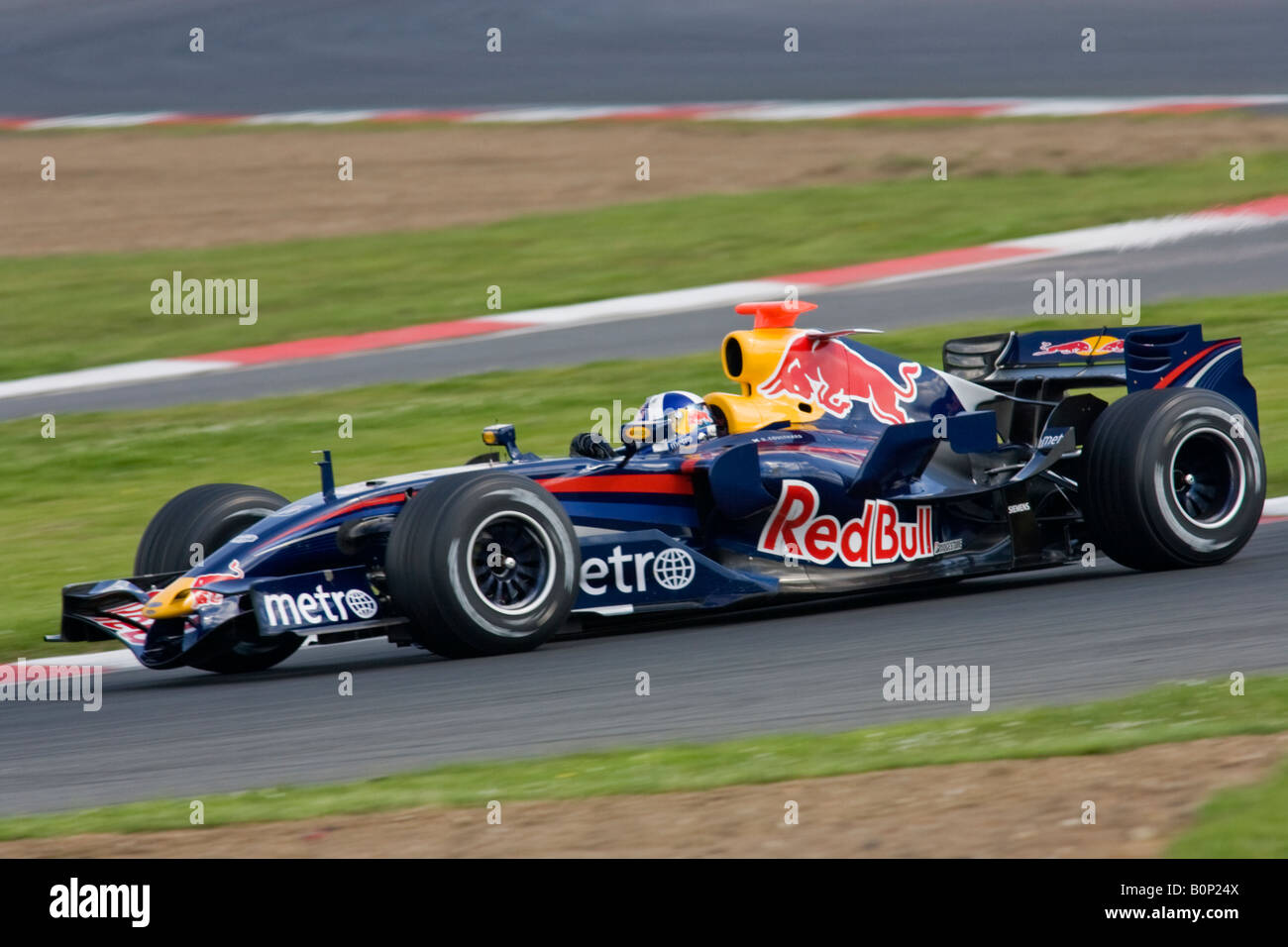 DC Test in Silverstone Juni 2007 mit Red Bull Racing F1 team Stockfoto