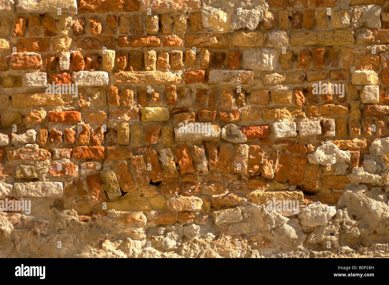 Venezianische alte Mauer Stockfoto