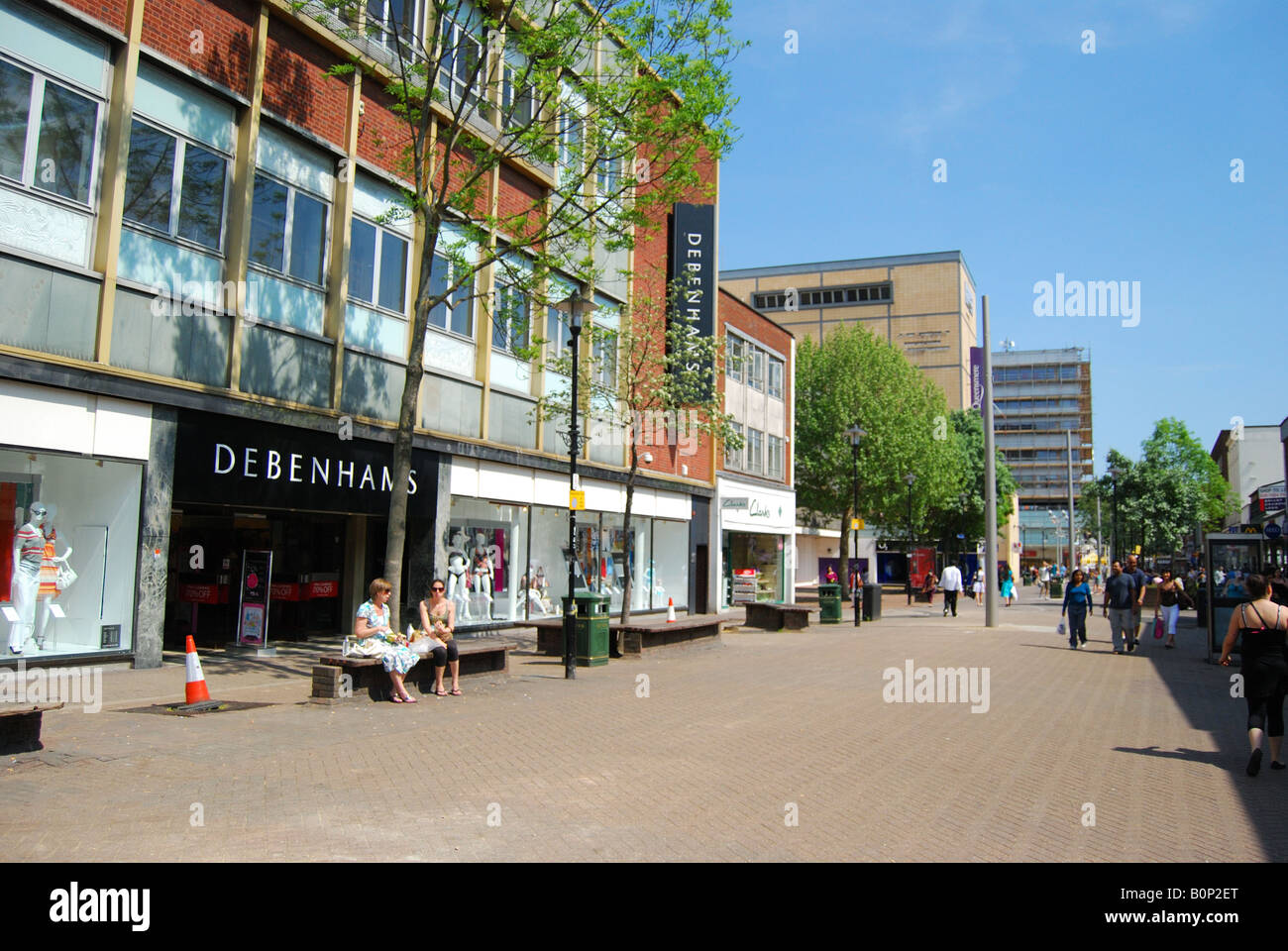 High Street, Slough, Berkshire, England, Vereinigtes Königreich Stockfoto